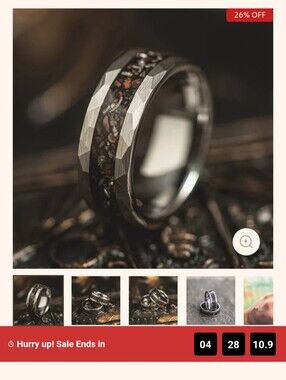 Men's Size 11 Tungsten Ring